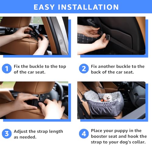 Oiilores Dog Car Seat for Small Dogs