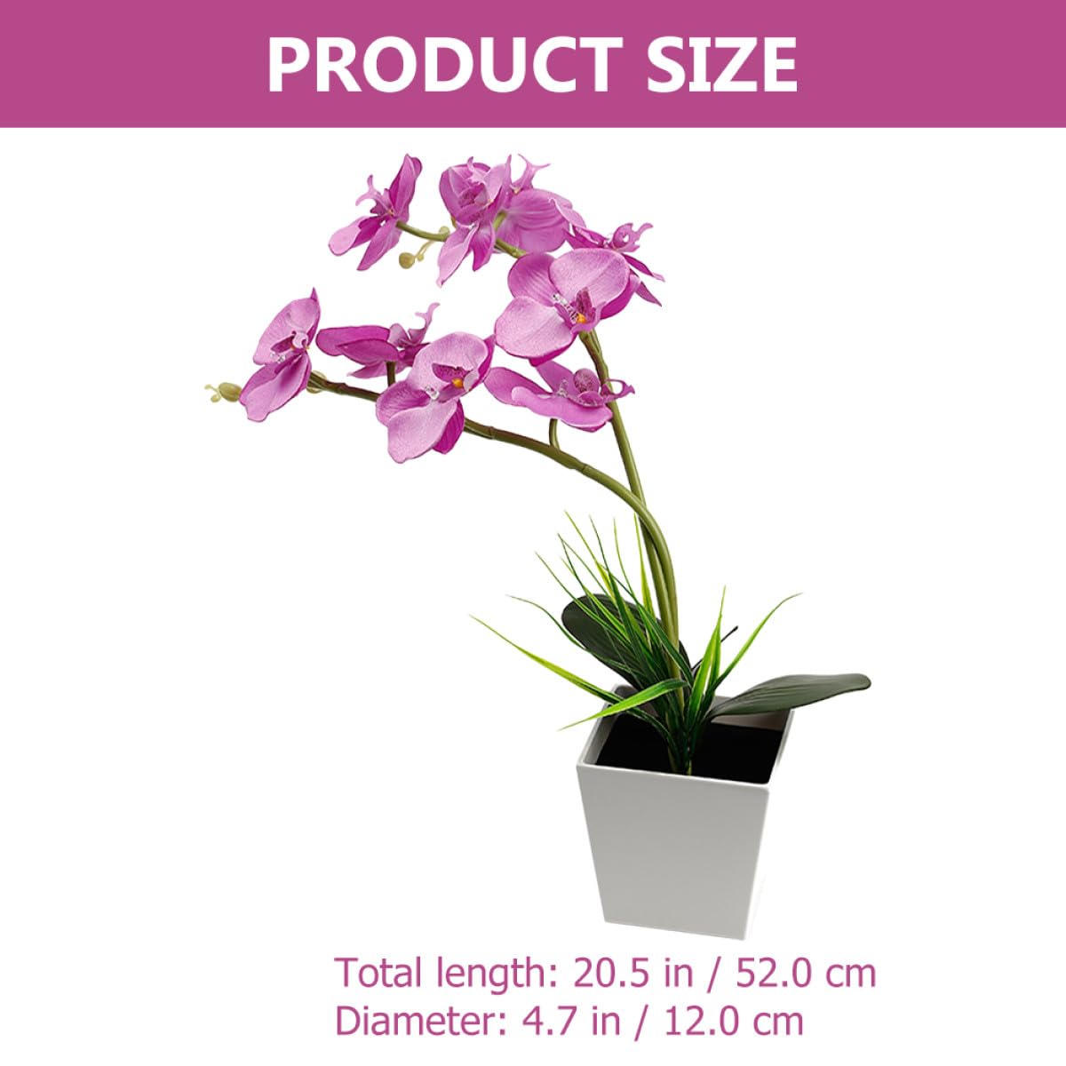 LED Orchideen Blumenlicht mit 9 LEDs, Faltbaren Zweigen, Kunststoff