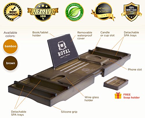 Bamboo Bathtub Tray - Image 2