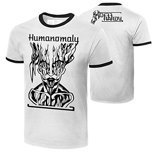 WWE Authentic Wear Jeff Hardy Humanomaly T-Shirt White Large
