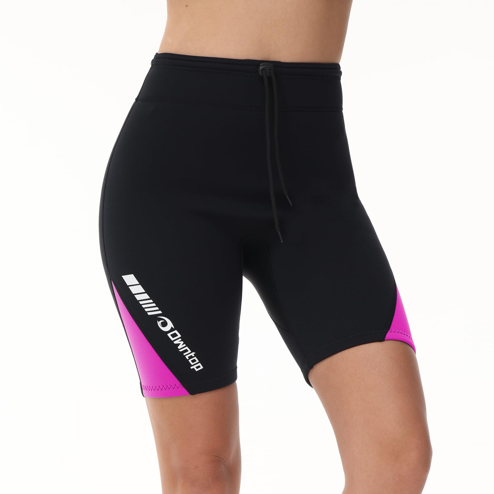 Owntop Damen Neoprenhose - 2mm Neoprenanzug-Shorts, Warm Halten für Surfen Schnorcheln Schwimmen Tauchen Neoprenanzug-Unterteile, Damen Rosa XL