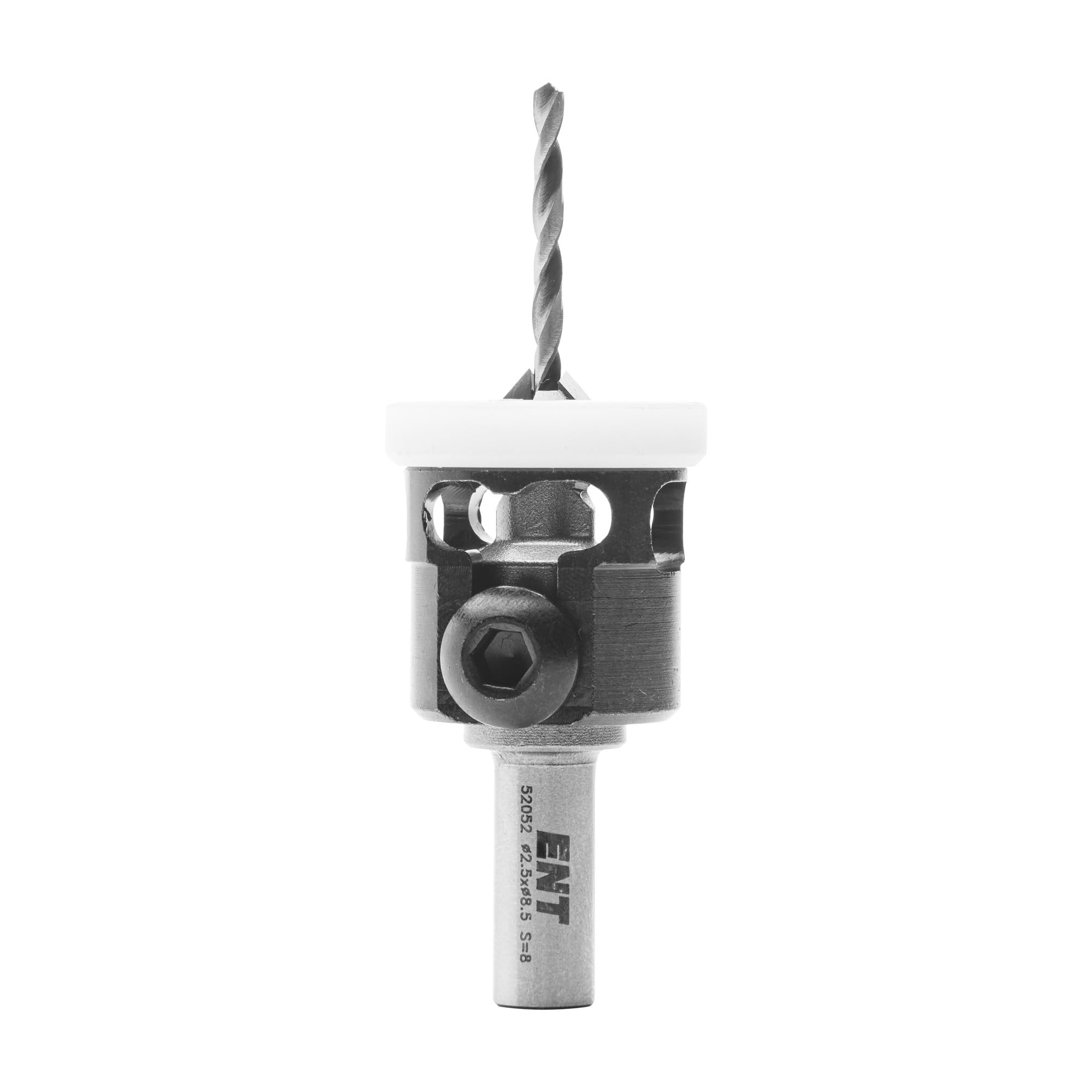 ENT 52052 Versenker 90° mit Tiefenanschlag HW, Bohrdurchmesser (D2) 2,5 mm, Versenker (D1) 8,5 mm, L 49 mm