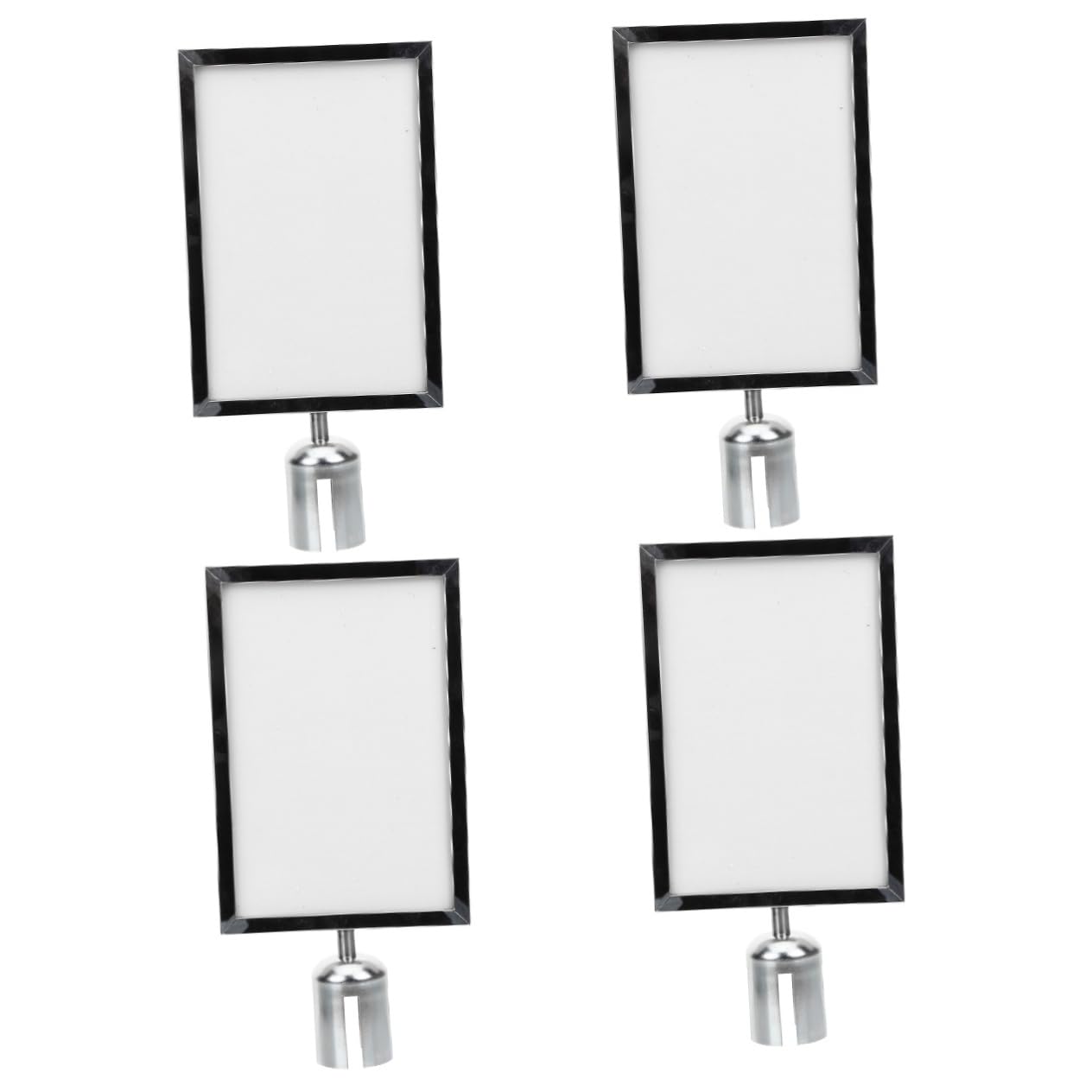 4 soportes for carteles de suelo con poste de cordón, soporte for carteles de puntal superior, soporte for carteles de pared con cubierta, mesa de comedor de acero inoxidable for oficina, caída al sue