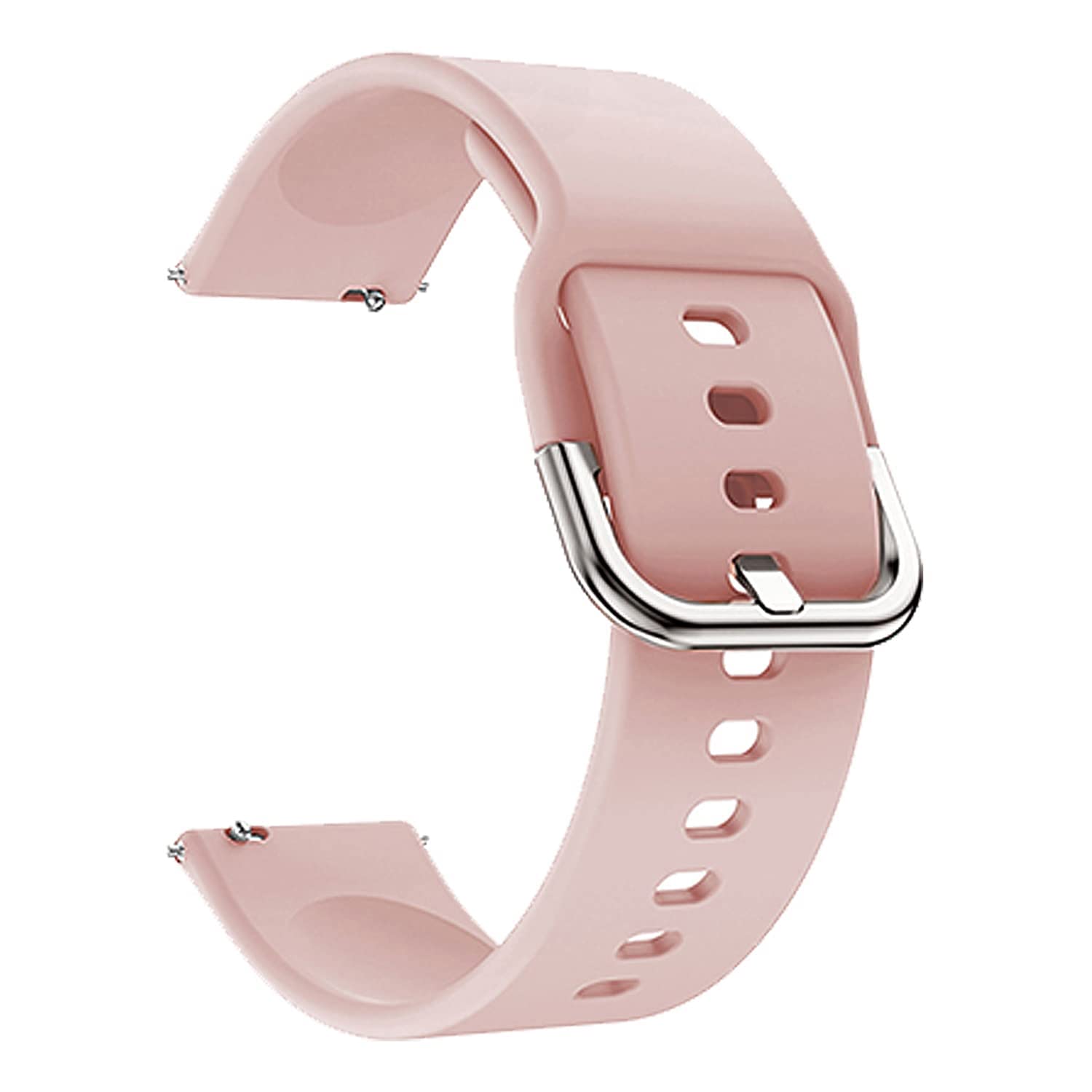 TECHVOR 20 mm Silicone Strap With Metal Buckle For Samsung Galaxy Watch (42mm) | Watch 3 (41mm) | Watch 4 (40mm/44mm) | Watch 4 Classic (42mm/46mm) | Watch 5 (40mm/44mm) | Watch 5 Pro (45mm) | Watch Active (40mm) | Watch Active 2 (40mm/44mm) | Gear S (B0BM5QCR9Q) Amazon Price History, Amazon Price Tracker