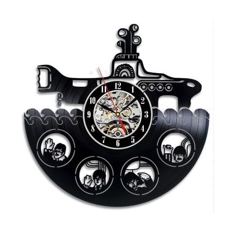 Gullei.com - Reloj de pared de vinilo con diseño de Beatles Cover