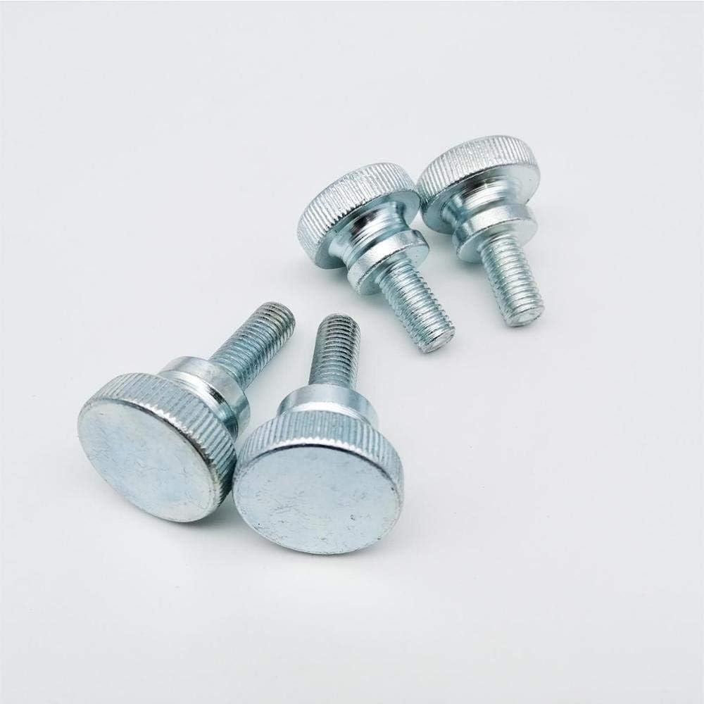 Knurled Screw 1/5pc M3 M4 M5 M6 M8 M10 Knurl High Step Head Hand Tighten Thumb Screw Curtain Wall Glass Lock Thumbscrew Adjust (Length : 8mm, Size : 5pcs M4) (Color : 8mm, (Color : 40mm, Size : 5p