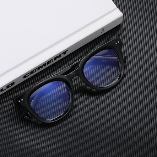 Image of Blue Light Glasses for Woman /Men TR90 Computer Eyeglasses with Anti Eyestrain & UV Glare (Black)