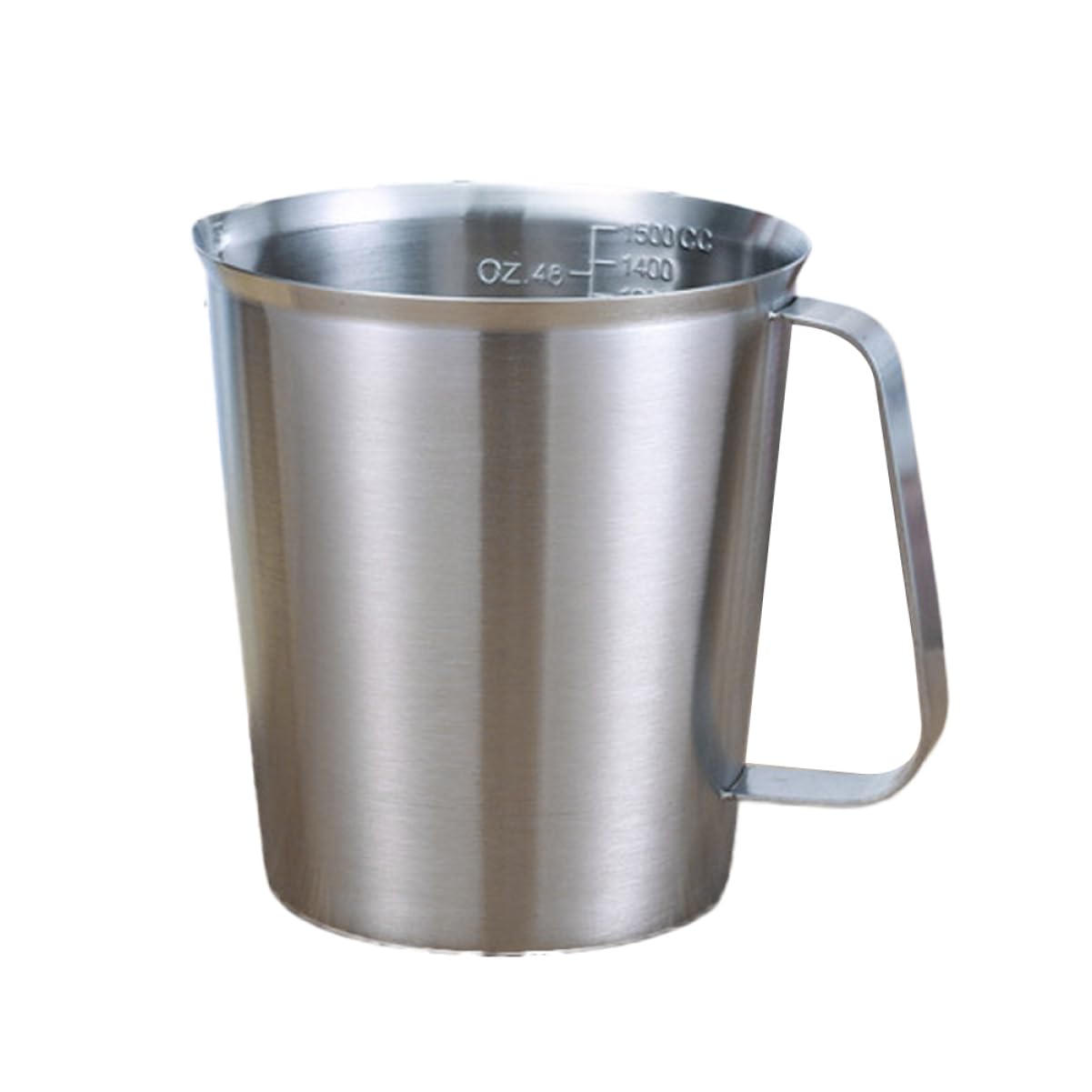 Messbecher aus Edelstahl 304 mit Skala und Griff 1500ml