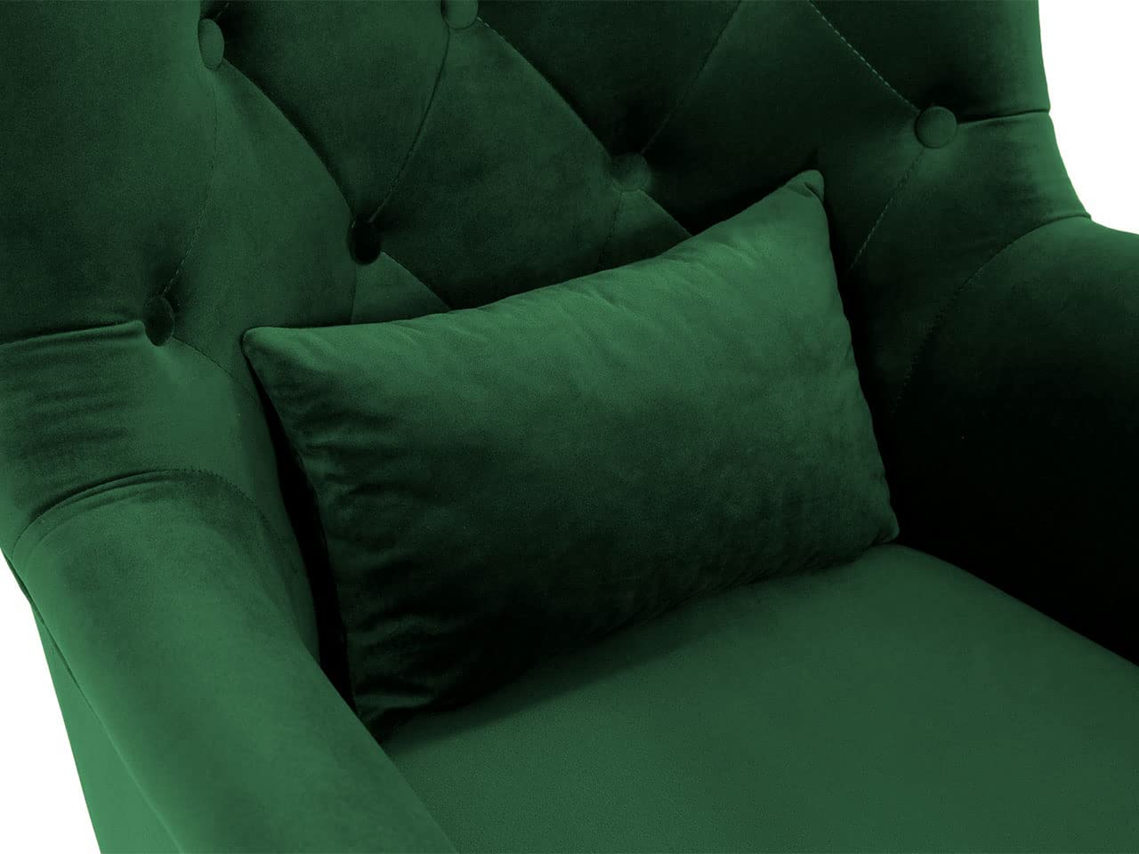 Mirjan24 Anaser Fauteuil de relaxation avec coussin, canapé rembourré, canapé de loisirs, fauteuil à bras, dossier matelassé, fauteuil de relaxation, fauteuil de télévision, fauteuil lounge avec