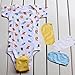 Extensor de traje de body, 4 piezas, universal, suave, para bebés, niños y niñas, ropa de bebé para alargar la vida útil blanco blanco