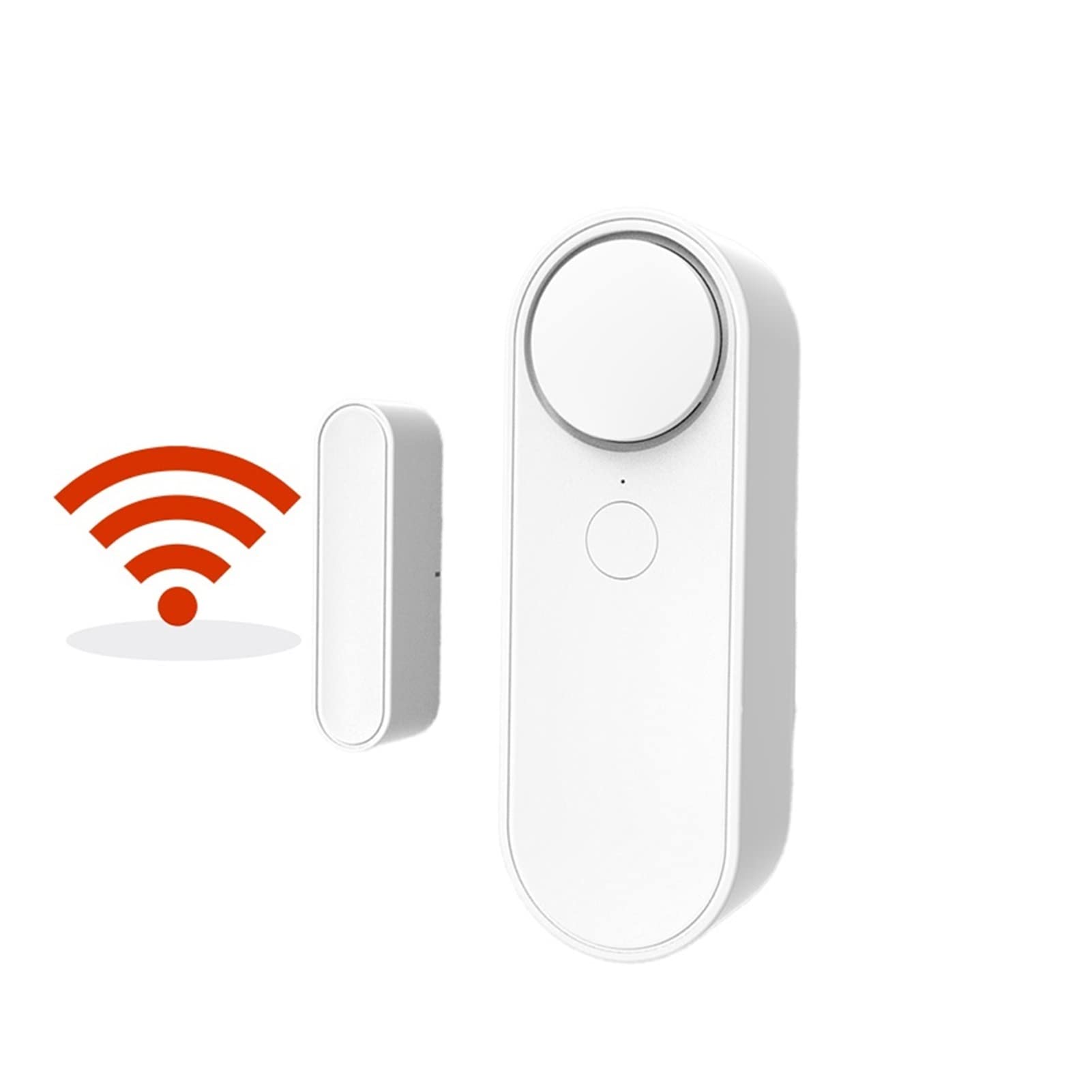 Kit Alarma Casa, 5 0pcs TUYA SMART HOME WIFI SENSOR DE PUERTAS SENSOR DE LA PURAJA VENTANA DE ALARMA DE SONIDO ABIERTO DETECTORES CERRADOS COMPECTORO MAGNÉTICO App Sistema de seguridad de alerta