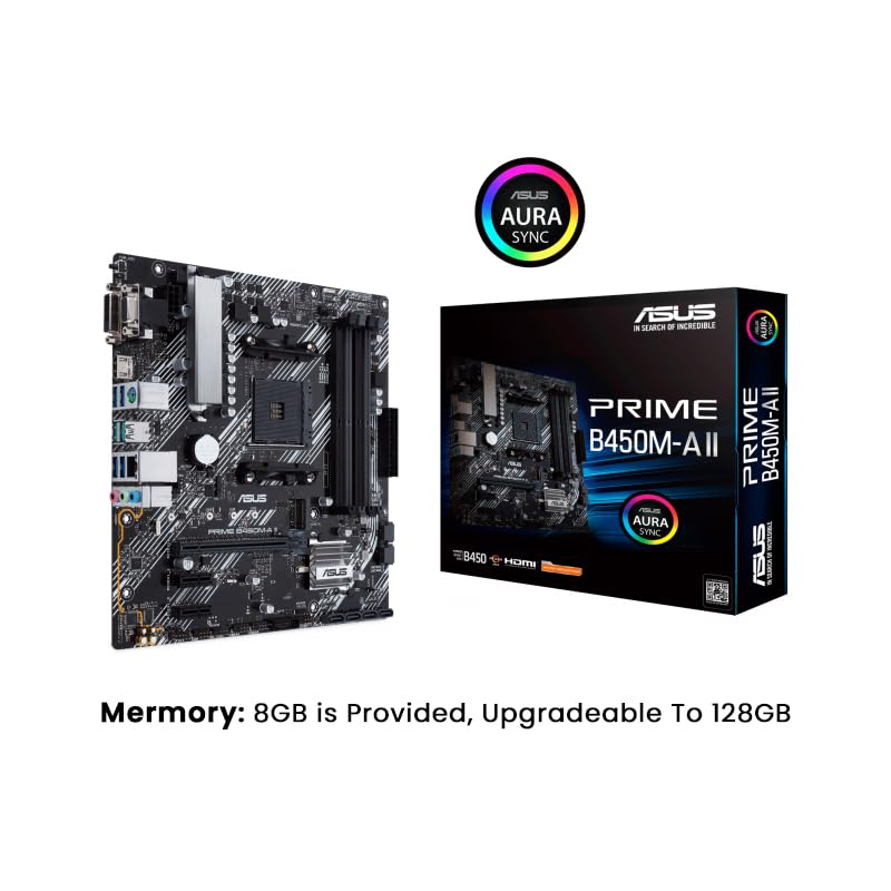 Image of Inception III Pre Build Entry Level Home /Student Desktop PC (Ryzen 5 5600G CPU, B450 Motherboard, 8GB 3200MHZ DDR4 RAM, 512GB SSD, 650 Watt SMPS, ATX Mid Tower RGB Cabinet)