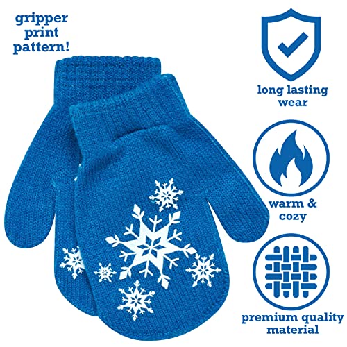 Disney Girls Frozen Hat and 2 Pair Gloves/Mittens Cold Weather Set, Frozen Mitten 2-4, Size Age 2-43