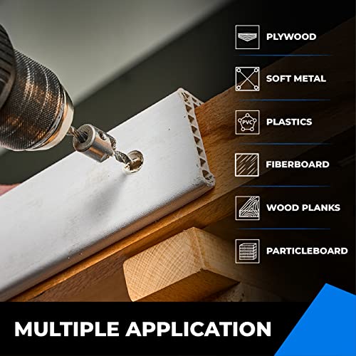 Amoolo ACSD190607PCS Countersink Drill Bits Set 7Pcs, Counter Sink Drill Bit For Wood, Woodworking High Carbon Steel Carpentry Bit thumb #4