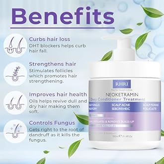 Anti Fungal Deep Conditioner for Men and Women | Scalp Treatment for Psoriasis, Dandruff, Seborrheic Dermatitis | Provides Relief from Folliculitis, Eczema, Itchy, Flaky and Dry Scalp