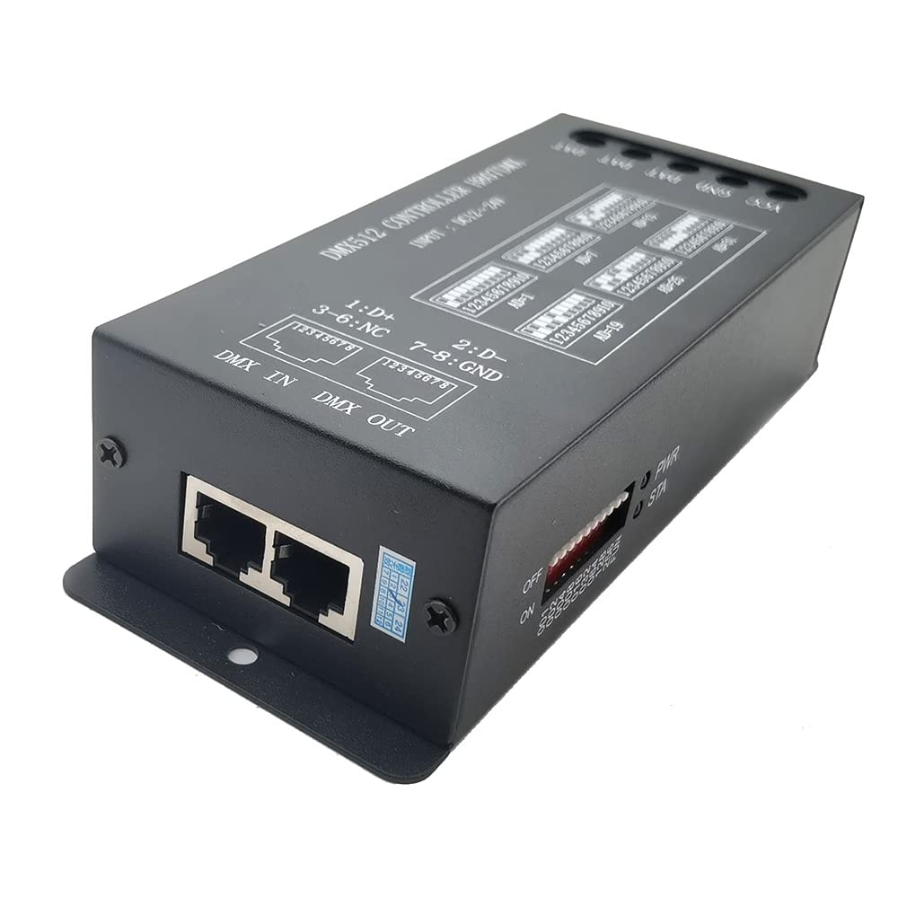 H807 DMX512 palcoscenico luce LED controller 1024Pixel 13 canali DMX WS2811 WS2812B WS2813 WS2815 Pixel LED striscia controller