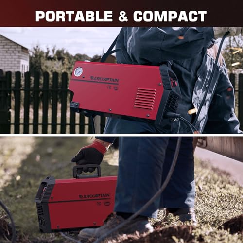 ARCCAPTAIN 50A Plasma Cutter with 110/220V and True Color Auto-Darkening Helmet