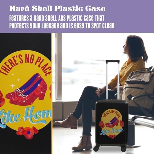 FUL Wizard of Oz 22.5 Inch Carry-On Luggage, Hardshell Rolling Suitcase with Spinner Wheels, Black4