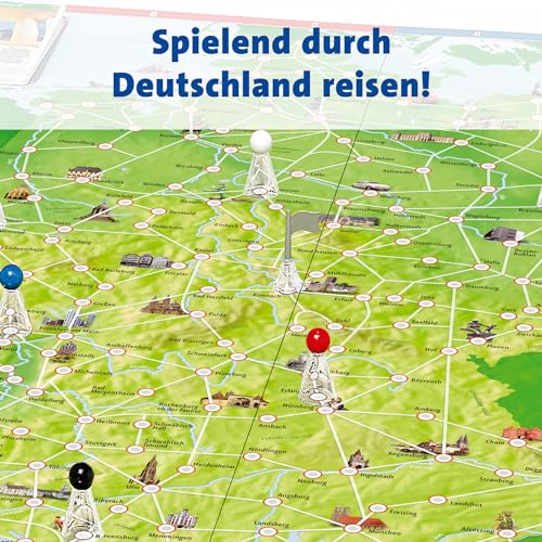 Ravensburger Familienspiel 26492 - Deutschlandreise - Familienklassiker ab 8 Jahren - Gesellschaftsspiel, Reise durch Deutschland, Brettspiel ab 8 Jahren für bis zu 6 Spieler – Bild 4