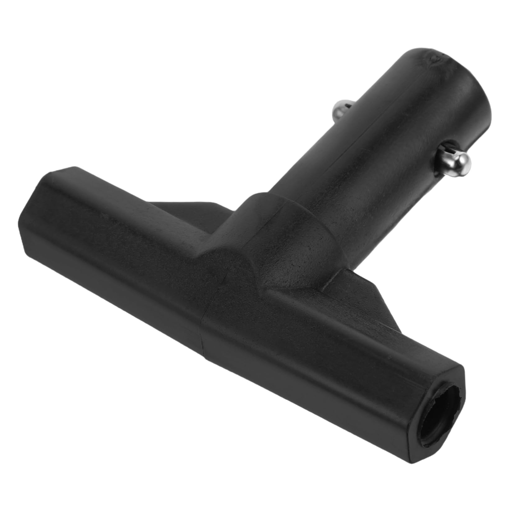 Sosoport Trampoline Enclosure Pole End Cap: Flexible T-Shaped Pole Connector for Installation and Removal for Home and Playground Use