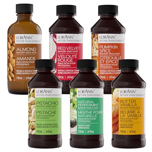 LorAnn Oils Holiday Variety Bakery Emulsion: Assortment of Flavors, Perfect for Enhancing Cakes, Cookies & Desserts, Gluten-Free, Keto-Friendly, Essential for Every Kitchen