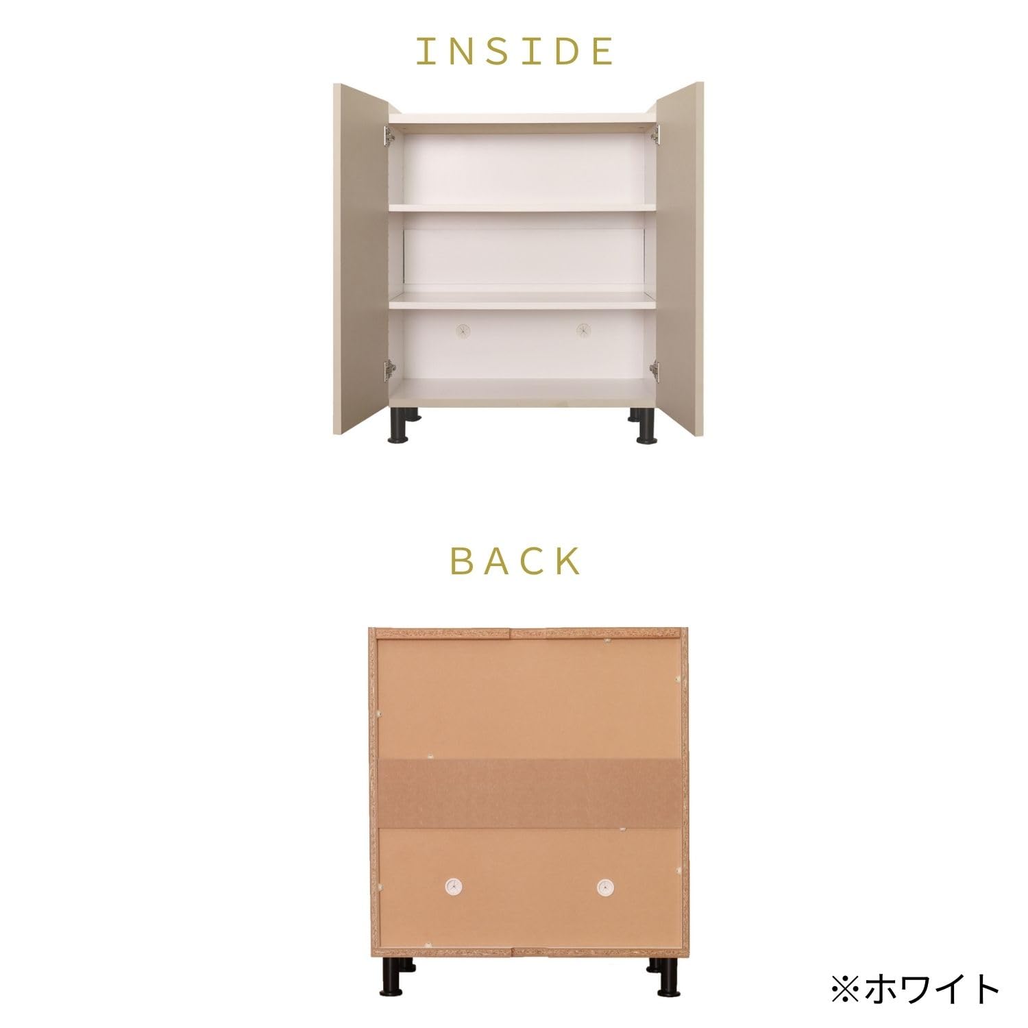 Amazon.co.jp: キャビネット サイドボード 本棚 扉付き ルーター収納 