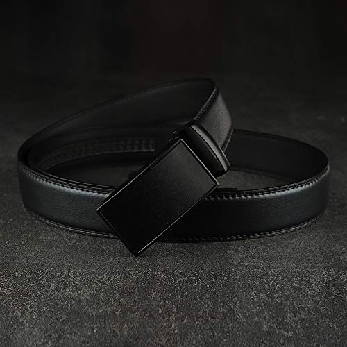 Image of ZORO Men's PU Leather Black Autolock Grip Belt