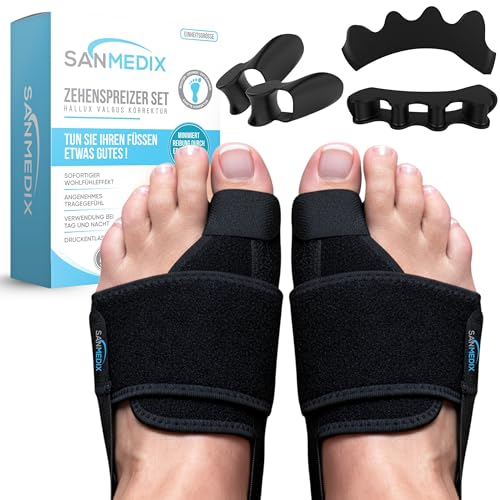 Hallux Valgus Schiene + Zehenspreizer Set - Korrektur Für Ballenzehen