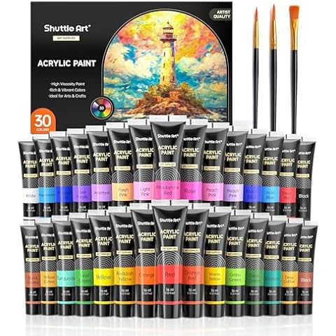 Shuttle Art Acrylic Paint Set Cover