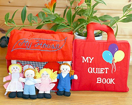 布絵本MY QUIET BOOKバルーン&布おもちゃ 布のプレイハウス MY HOUSE スマイル・プレイ&ラーンギフトセット