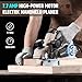 WOODSTARTER Corded Electric Hand Planer, 7.7 AMP 15000 RPM Power Wood Planer with Edge Guide and Dust Bag, 3-1/4 Inch Planing Width, for Wood Chamfer DIY, Smooth Finish Carpentry