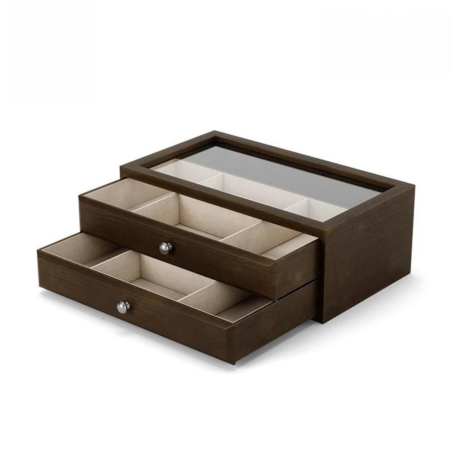 Schmuckkästchen Schmuck Aufbewahrungsbox Aus Massivem Holz Mehrschichtig Hochzeit Organizer Makeup Organizers