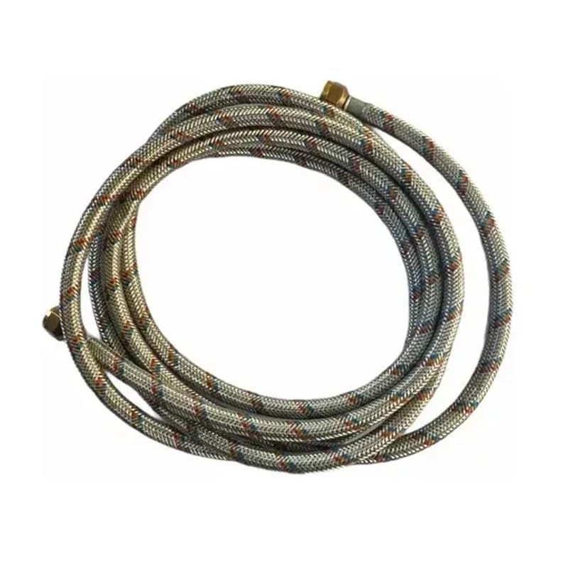 La Mejor Recopilación de Mangueras de gas los 10 mejores. 50 Manguera de Gas Reforzada, 4 Metros, Trenzado de Aluminio, Presión Máxima 7 kPa, Resistencia 880 N, Garantía 8 Años