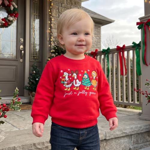 Kids' Jolly Goose Red Sweatshirt, alternative view 1