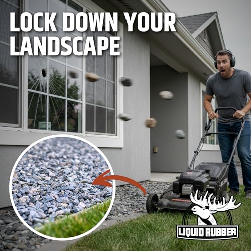 Liquid Rubber Rock Glue for Landscaping - Pea Gravel Stabilizer, 5 Gallon by Liquid Rubber - Used condition - Image 5