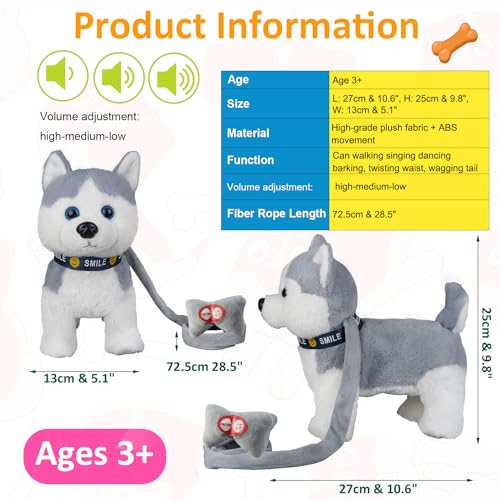 Hcdoujoy DOG-2 Husky Walking Dog Barking Toy thumb #5