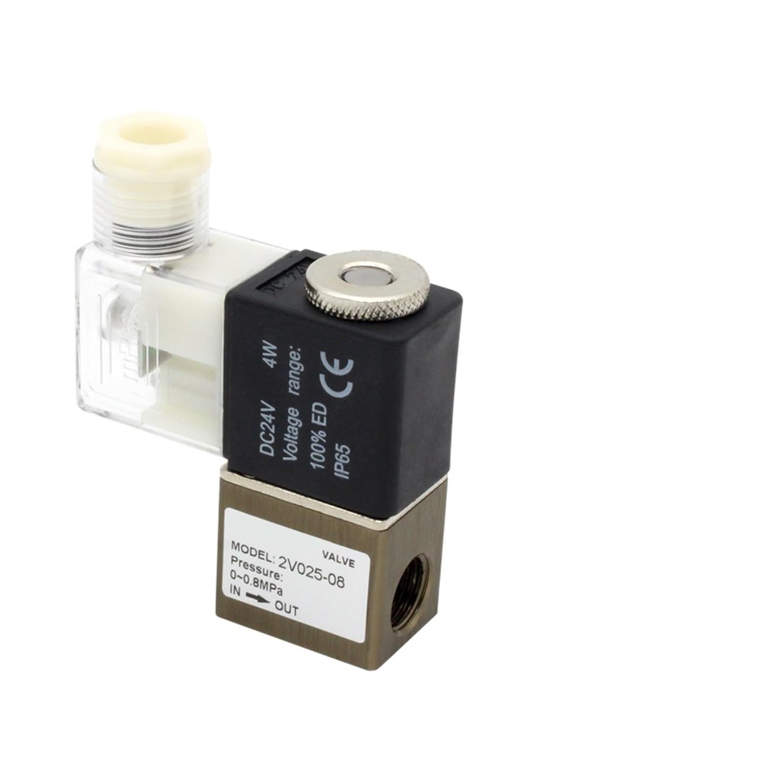 Électrovanne d'air 2V025-06 pour automatiser un circuit pneumatique compact 1/8 DC24V AC220V