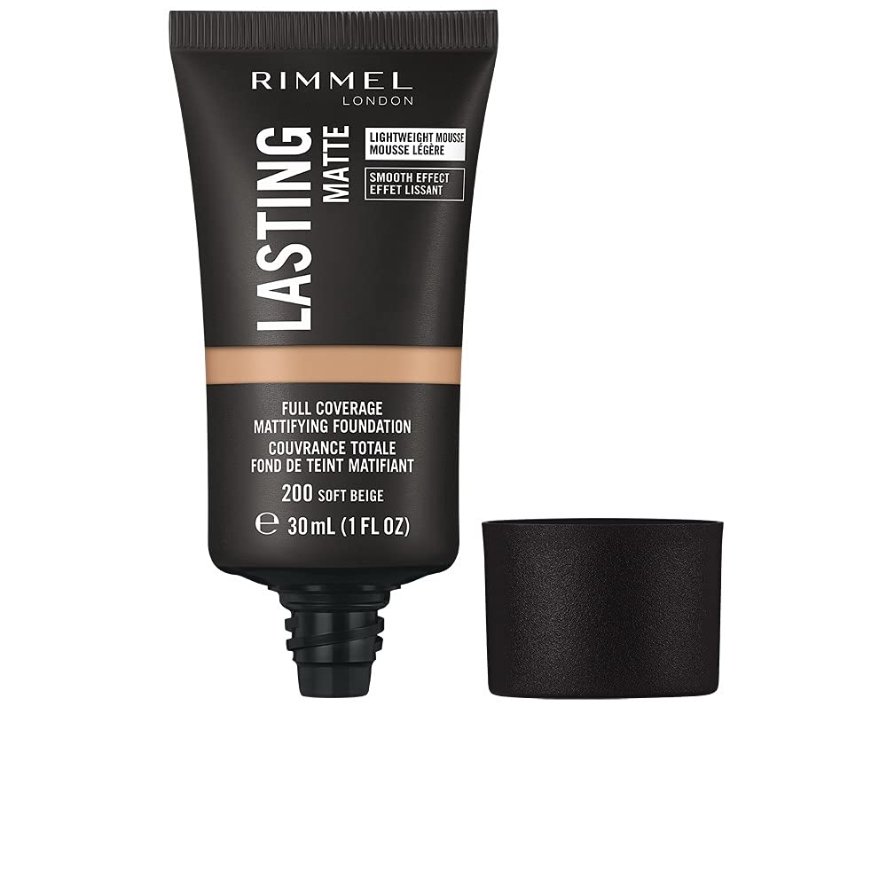 Rimmel London, Lasting Finish Matte Foundation Mousse, 200 Soft Beige, 30 ml