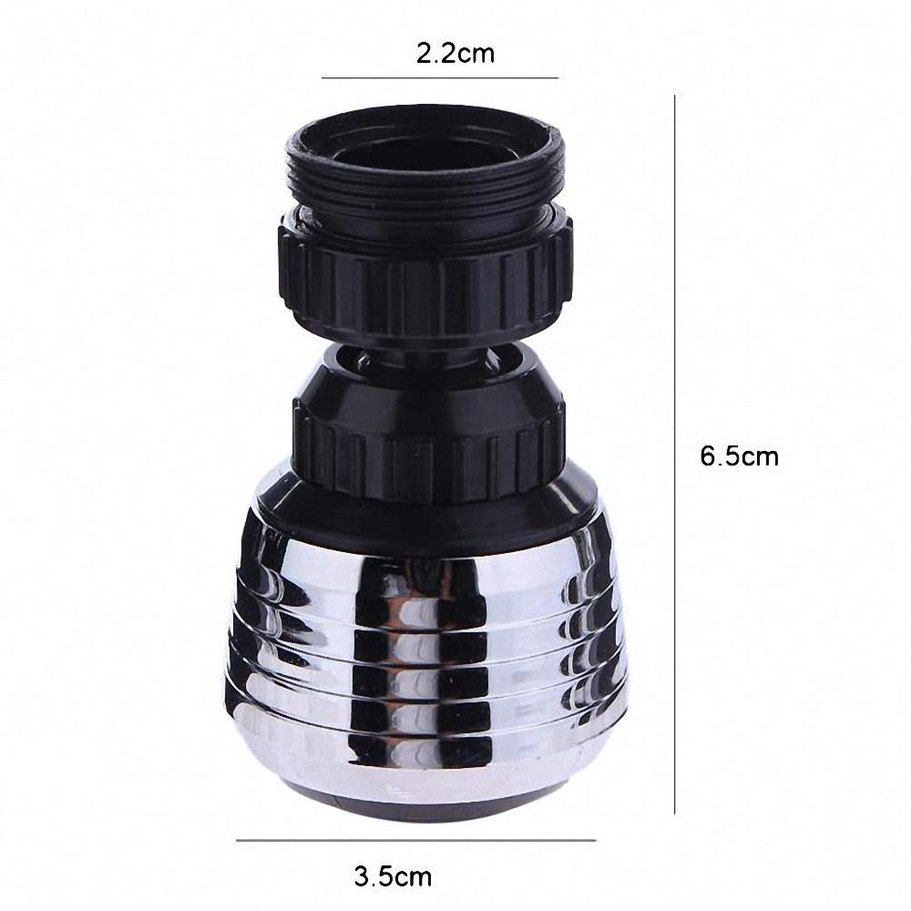 Universal Plastic Faucet Nozzle 360 Rotary Kitchen Faucet Shower Head Economizer Filter Water Stream Faucet Pull Out Bathroom — view 6