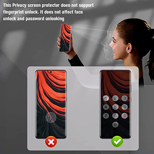 Image of Design For Vivo X100 Privacy Tempered Glass 3D Curved Anti-Spy Edge to Edge 9H Hardness Pack of 1 - Black