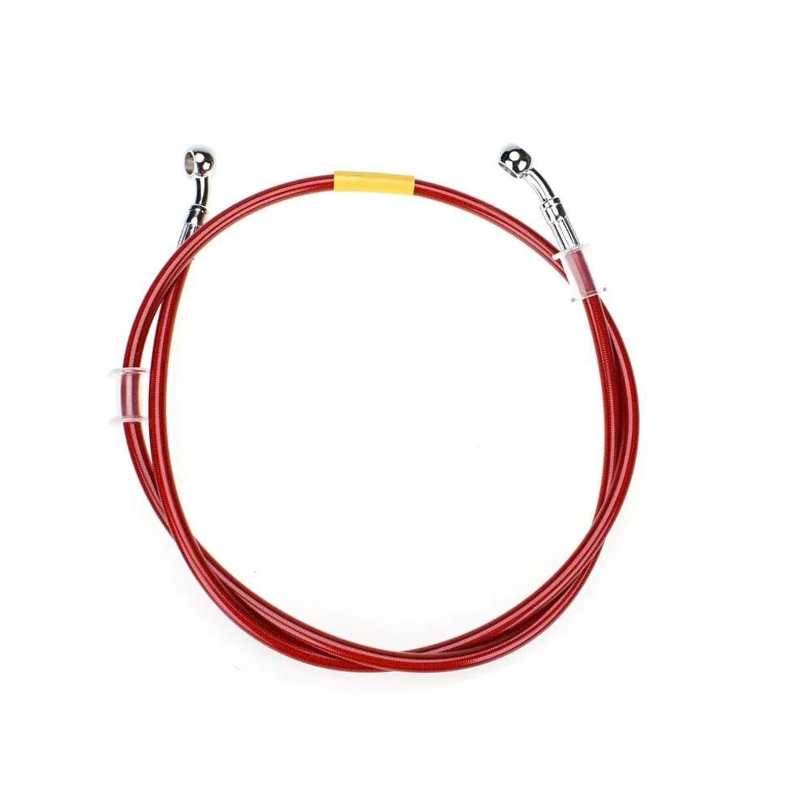 Ksxzw One Color Motorbike Part 400Mm-2400Mm Motorcycle Brake Hose Hydraulic Line Cable 10Mm 28° Pipe Braided Oil(130Cm)