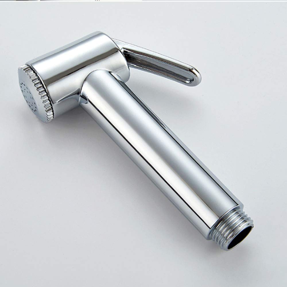 HLTYGWX Kit de rociador de bidé de Mano con Agua fría y Caliente montado en la Pared, Grifo portátil Cromado para Lavadora de pañales, Grifo de Ducha de baño de latón para higiene Personal, Limpieza