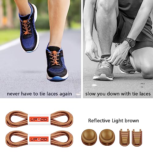 Image of UpUGo Elastic Shoe Laces, No Tie Shoe Laces Tieless for Kids, Adults, Elderly, One Size Fit All