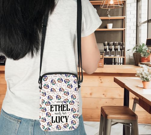 G2TUP Lucy & Ethel Crossbody Bag Friends Gift Every Ethel Needs Her Lucy Shoulder Bag Best Friends Merch 7