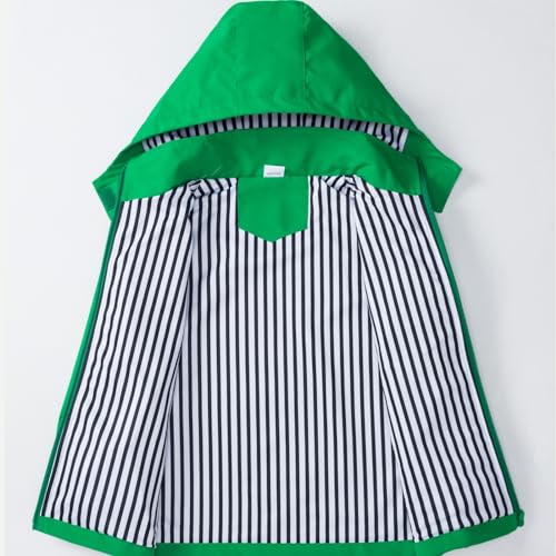 Image of Boys Rain Jacket with Detachable Hood Lightweight Raincoats for Kids