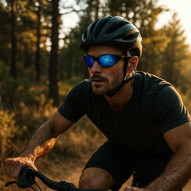 ICARA 3 Pack Sport Polarized Sunglasses for Men and Women All Day Comfort UV400 Protection for Cycling Fishing Driving - Image 7