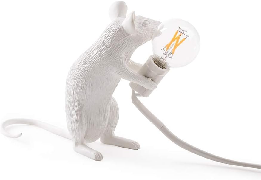 Modern Resin Mouse Lamp Table Lights Creative Desk Lamps Bedside Gift Decoration LED Bedroom,Study Room (Sitting)