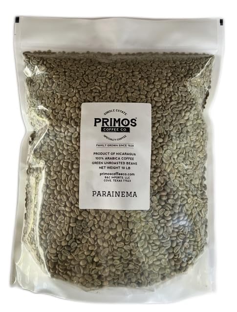 Image of 10 Lb, Single Origin Unroasted Green Coffee Beans, Specialty Grade From Single Nicaraguan Estate, Direct Trade (Parainema Varietal)