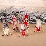 Ultraleicht: Jedes Ornament verfügt über eine Schnur zum Aufhängen an der Wand, an Bäumen oder Türen. Diese Ornamente haben eine Vielzahl von klassischen und beliebten Weihnachtselementen, so dass Sie sie einfach an einen Weihnachtsbaum hängen können.