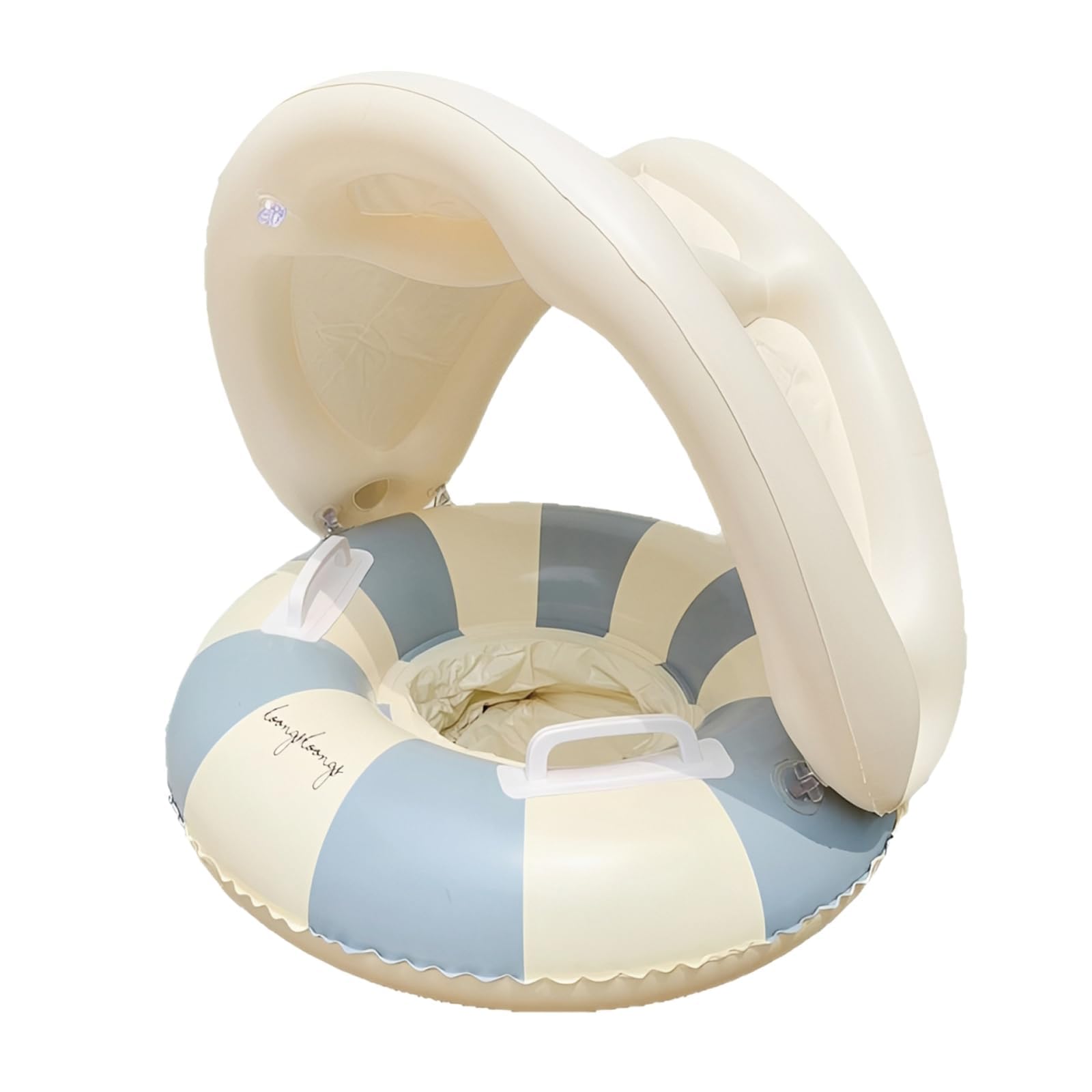 Baby Pool Float with Canopy, Infant Swimming Float with Removable Sunshade, Safety Seat for Water Activities, Suitable for Ages 3-48 Months, Portable Design for Outdoor and Indoor Use